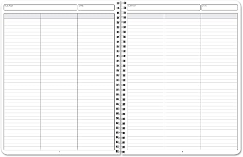 Vista 69 de BookFactory Libro de registro de 12 columnas/cuaderno de registro columnar (formato de libro columnar de 12 doce columnas) - 100 páginas, 8.5 x 11