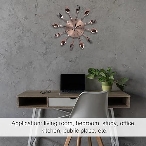 Miniatura 7 de SYH&AQYE Reloj de pared para cubiertos de cocina, reloj de pared de cocina, multiusos, utensilios de cocina para cocina, restaurante, decoración del