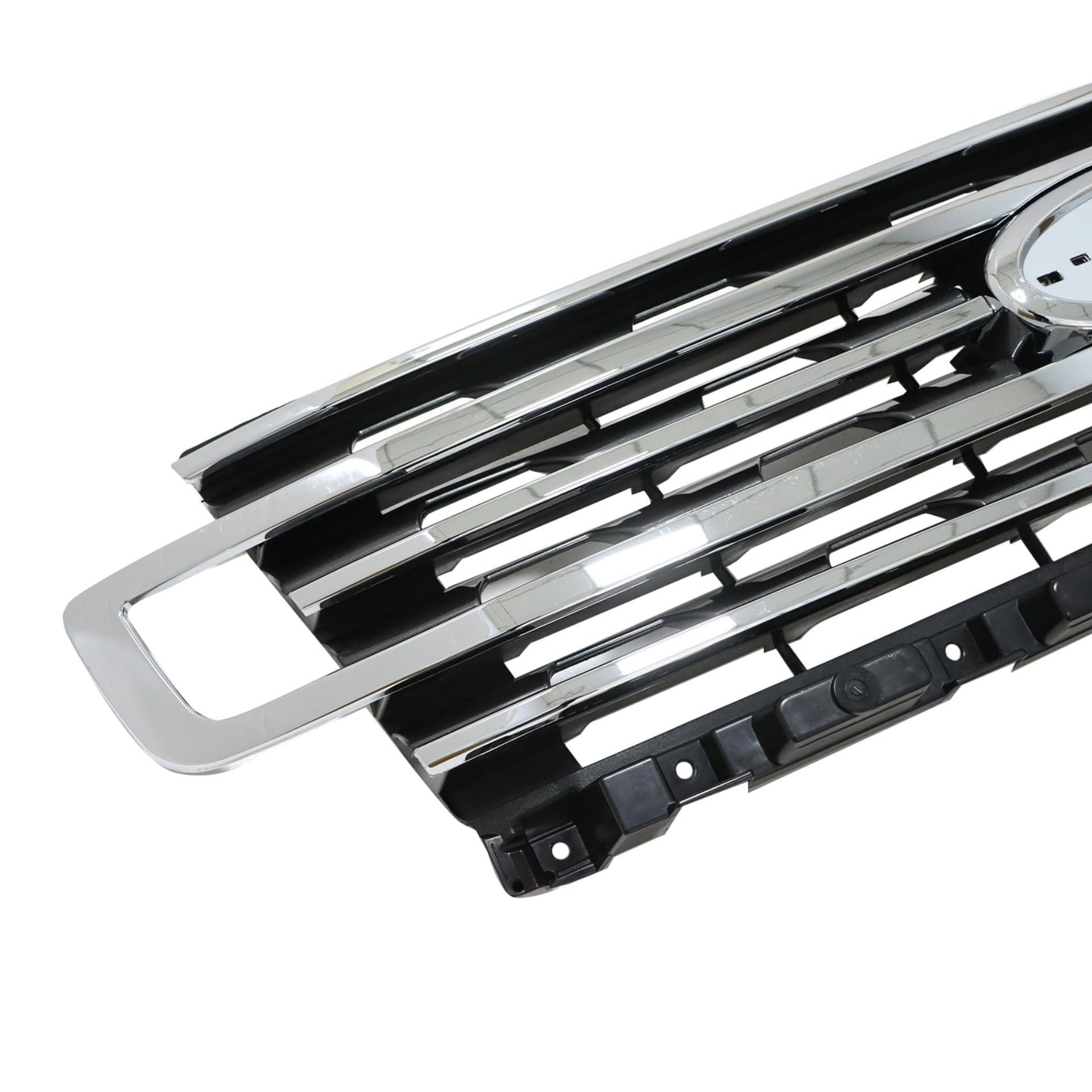 Amazon.com: GXARTS Chrome Black Bumper Front Grille LL1Z8200BB