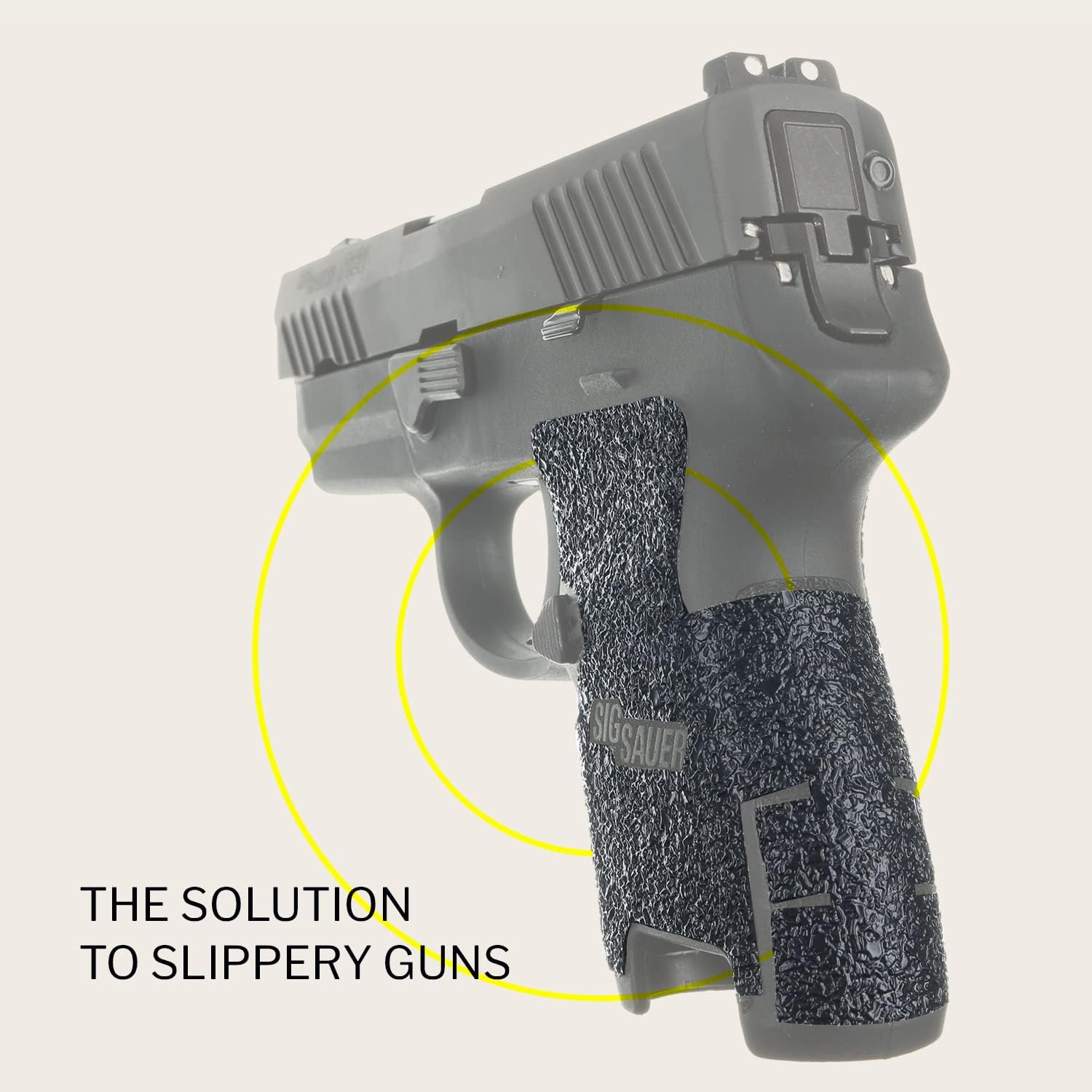 TALON Grips Adhesive Grip – Compatible with Sig Sauer P250 & P320 9mm/.357/.40/.45 Subcompact – Made in The USA