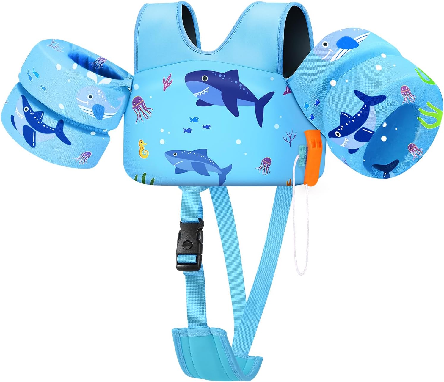 HeySplash Swim Vest for Kids, Toddler Pool Floaties, Baby Arm Floaties with Adjustable Strap, Swim Jacket Water Wing Arm Band, Beach Boat Jumper Children Learn to Swim