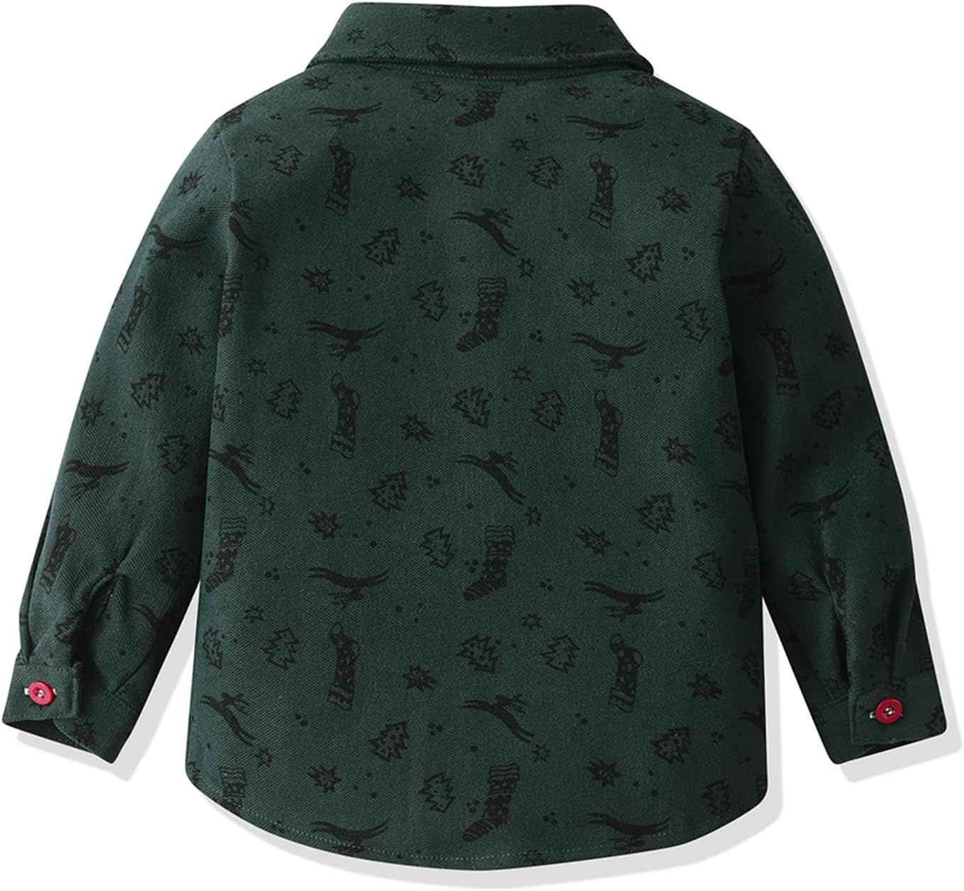 SALNIER Toddler Boy Suit Baby Boys Wedding Dress Outfit Formal Gentleman Clothes Set Dress Shirt Bowtie Suspenders Pants - Image 5