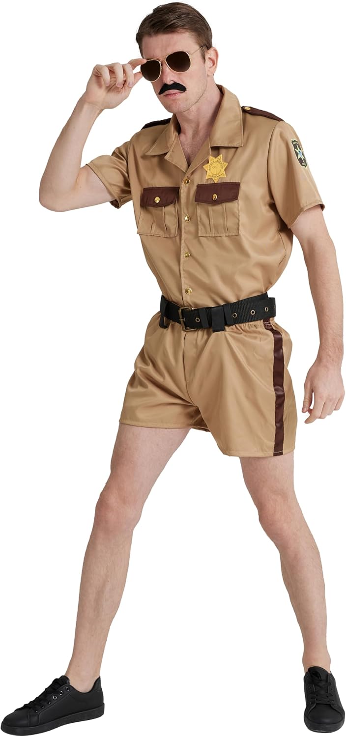 Maxim Party Supplies Men's Lieutenant Police Officer Costume - 4-Piece with Badge & Belt - Deputy Sheriff Outfit - Image 6