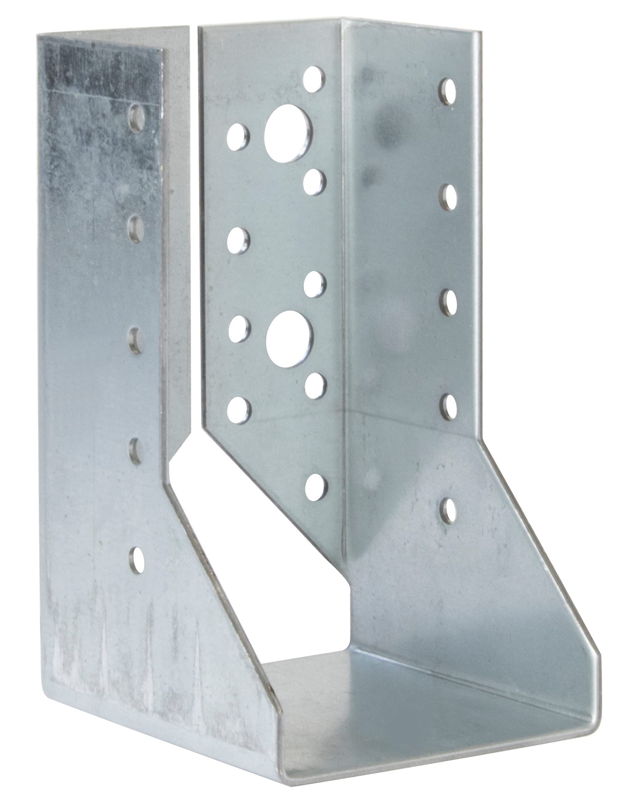 AERZETIX - C58655 - Lot de 2 Sabots de charpente à ailes intérieures 70x125x75x2 mm - sabot de solive à 32 trous - en acier zingué Z275