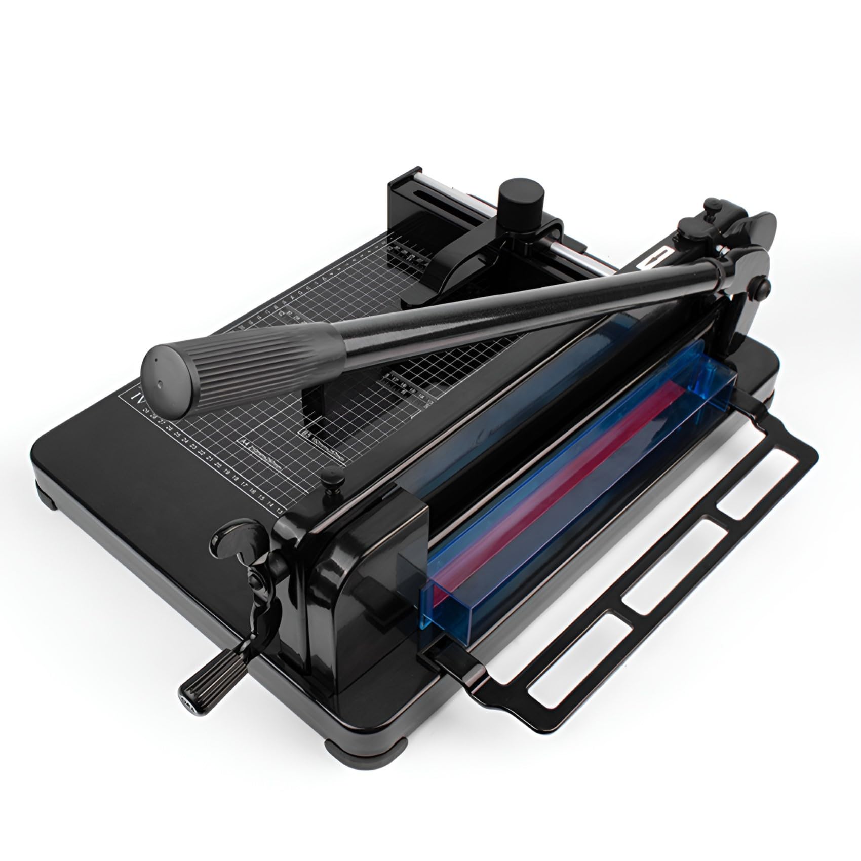 ZHJOPP Heavy Duty Guillotine Paper Cutter, A4 Desktop Trimmer with Safety Blade Lock & Paper Press for Office, School, Scrapbooking