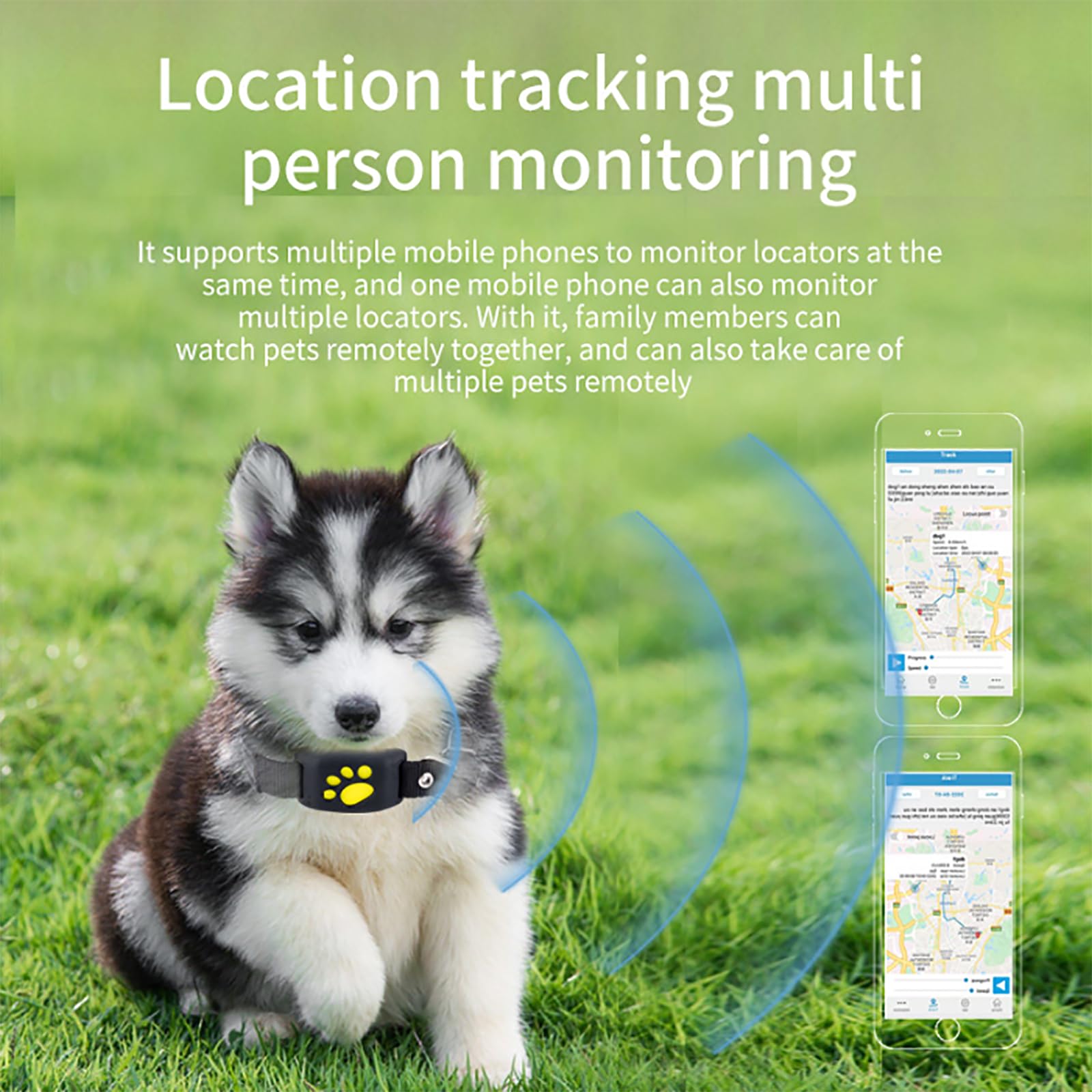 Lokalizator GPS Dla Psów, Lokalizator Zwierząt Z Obrożą, Wodoodporna I Pyłoszczelna Konstrukcja, Lokalizacja GPS, Nieograniczony Zasięg, Zdalne Przywoływanie Głosu, Działa Z Dowolną Obrożą