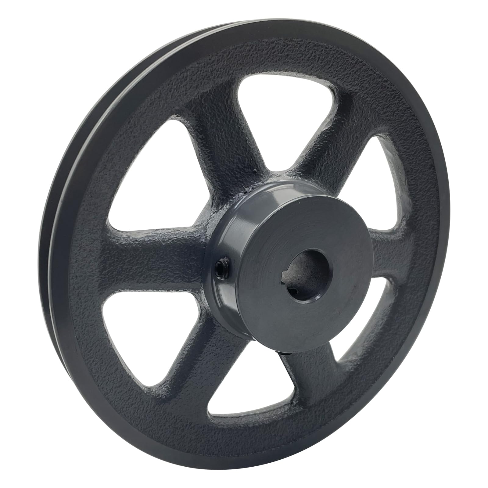 AK71-3/4, AK71X3/4 V Polea de correa, diámetro exterior de 7 pulgadas, diámetro de 3/4 pulgadas, material de hierro fundido, polea de motor AK de una sola ranura para correas "4L" o "A" o "3L"