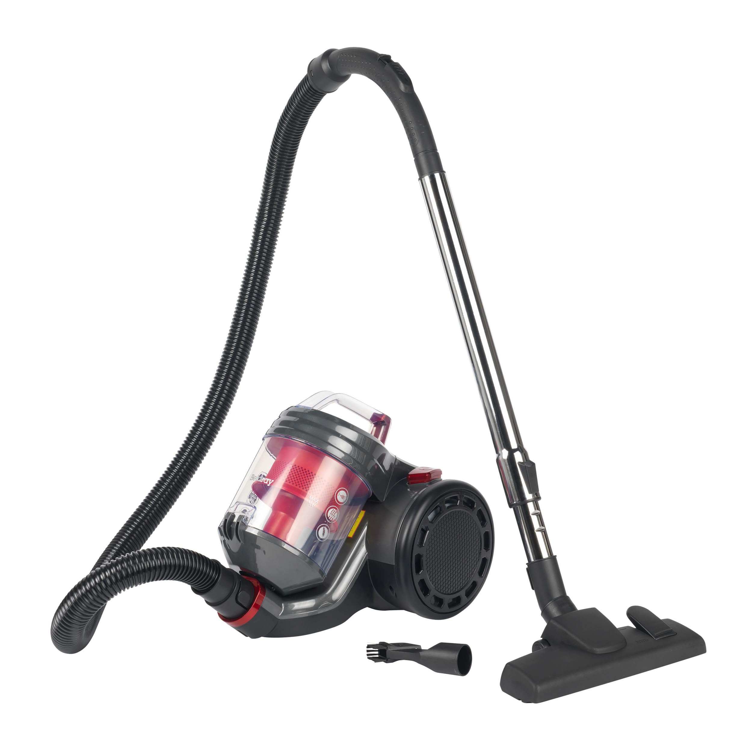 Beldray Compact Vac Lite Bel0700 Cylinder Bagless Vacuum Cleaner - Red, Red