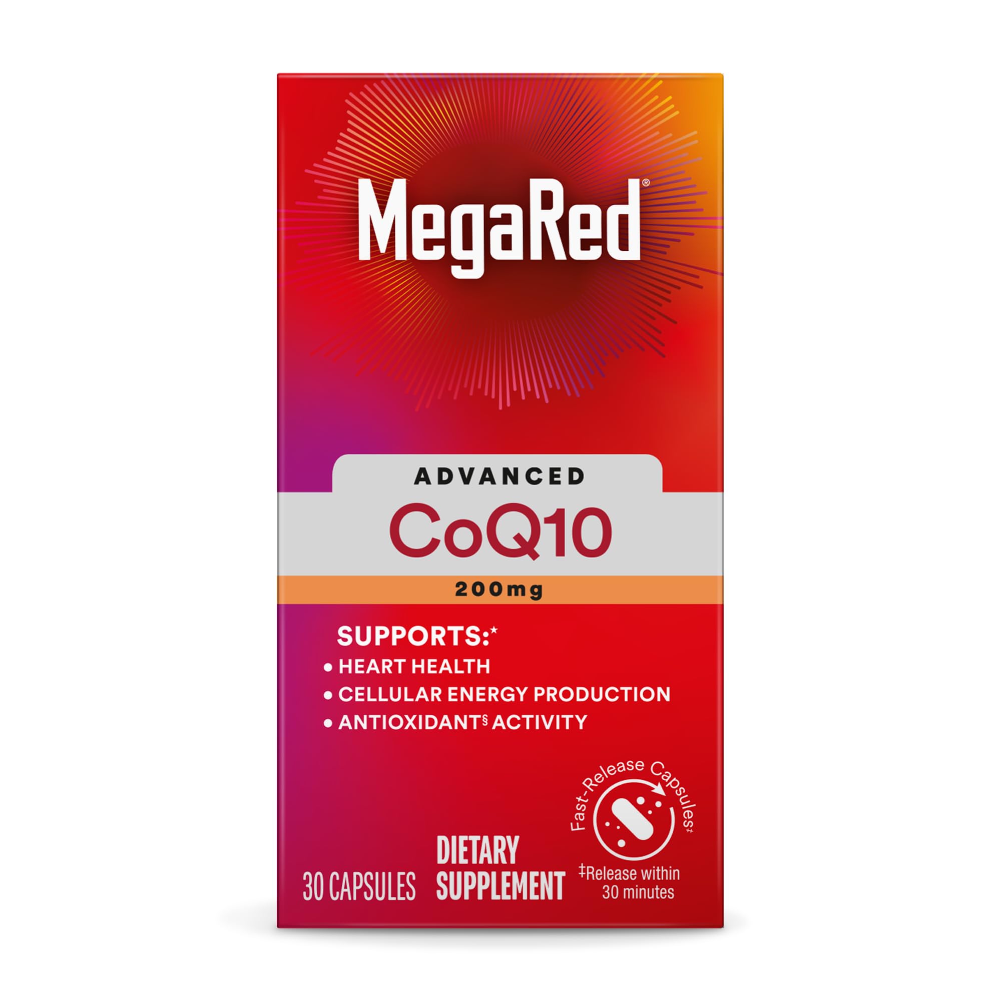 MegaRed Advanced CoQ10 200mg, Heart Health & Cellular Energy, 30ct — Amazon image 8