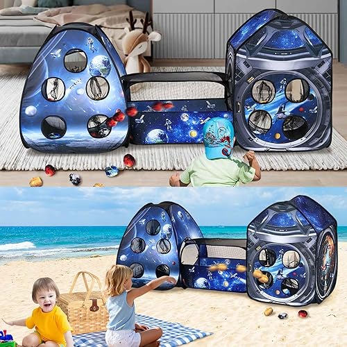 Miniatura 4 de 3 piezas de tienda de campaña para niños + juegos de lanzamiento de bolsas de frijoles, tienda de campaña desplegable para niños, 3 en 1, juegos de