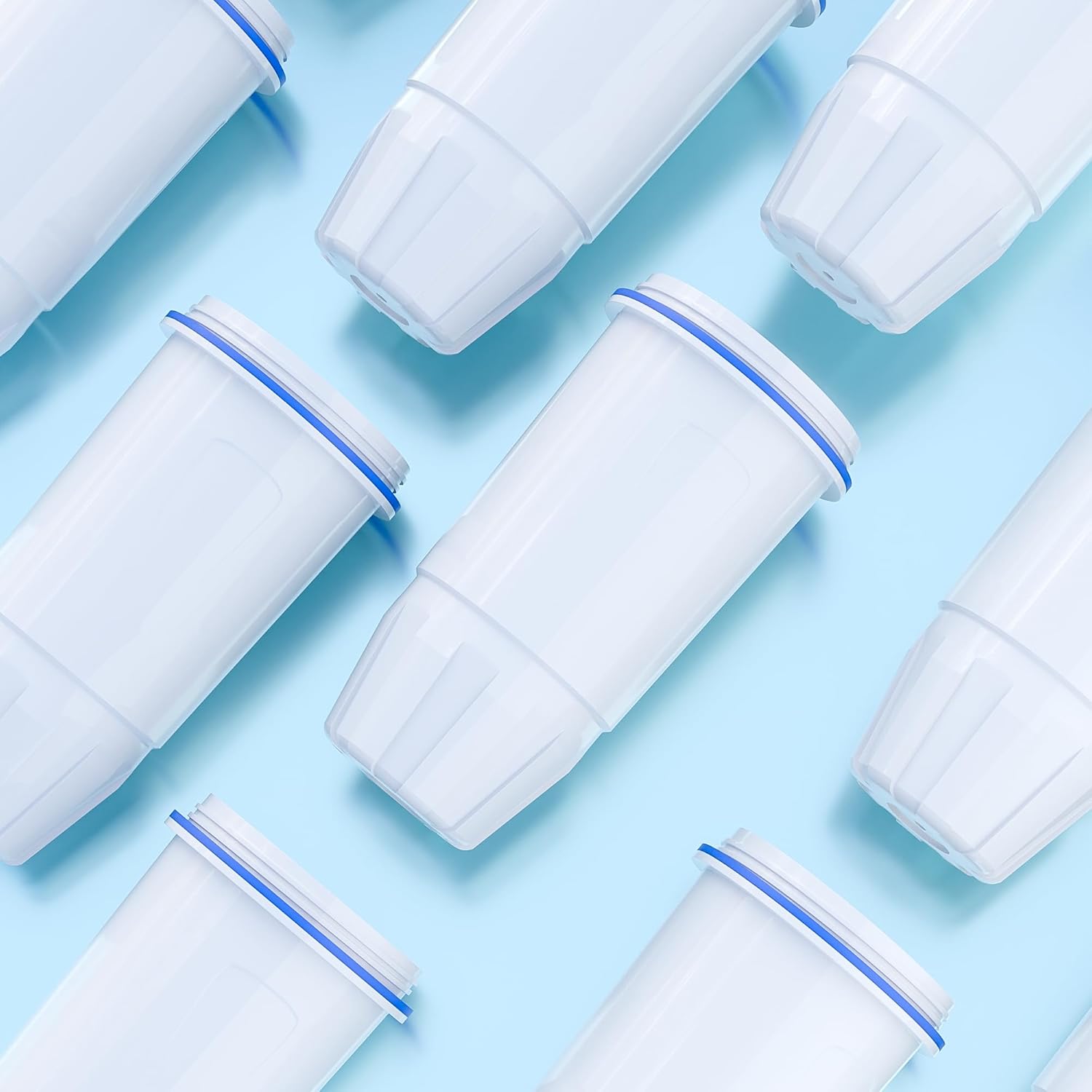 Water Replacement Filter Fit for Zero Filter Pitcher and Dispenser ZR-001 ZR-004 ZP-006 ZR017, Six-Stage System, Effectively Reducing Lead, Chromium, PFOA, 6 Packs
