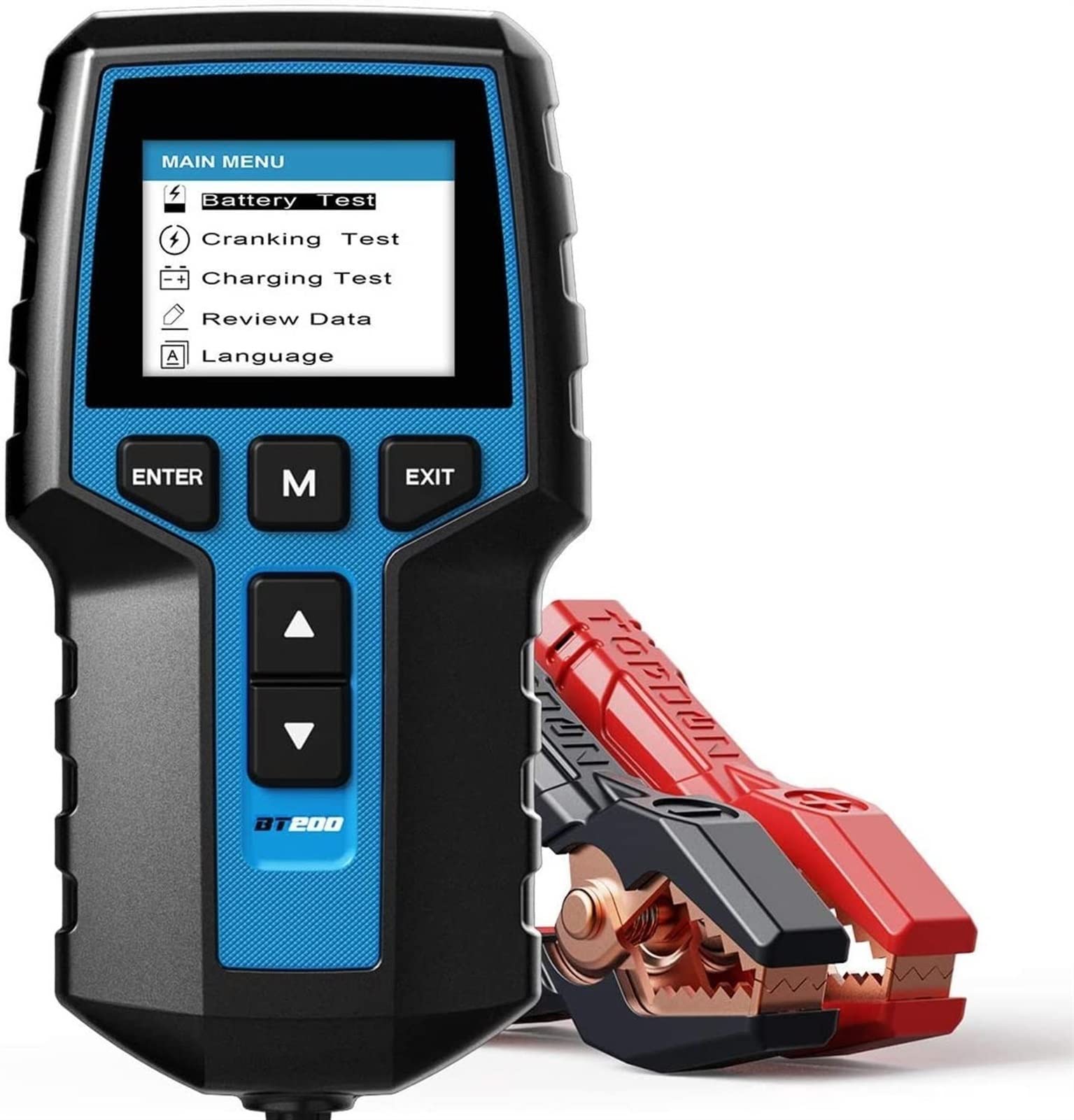Comprobador de baterias de coche BT200 12V Probador de batería de automóviles DIGITAL AUTOMOTOR DIAGNÓSTICO DIAGNÓSTICO ANALIZADOR DE BATERÍA DE BATERÍA DEL VEHÍCULO Herramienta de escáner de carga