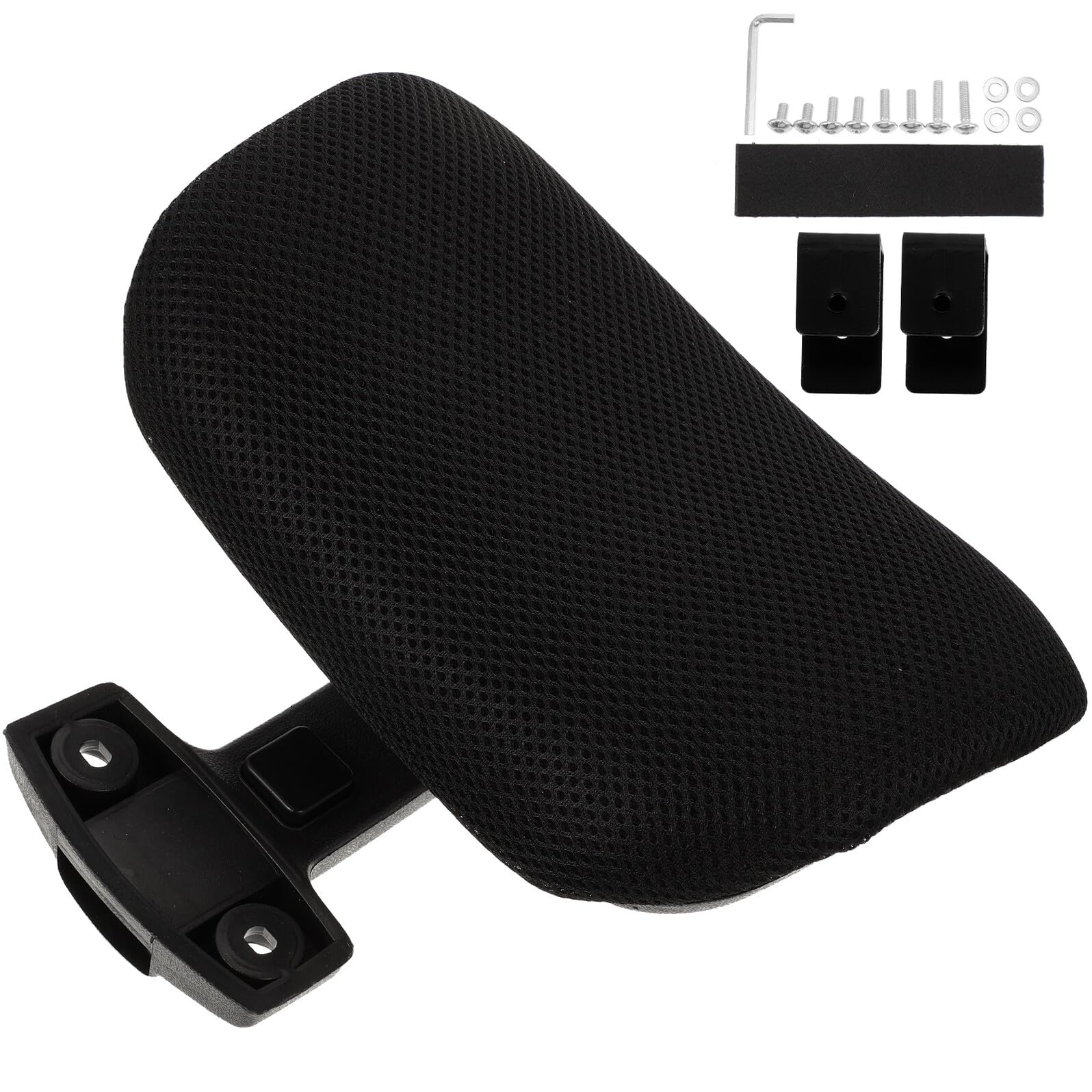 Appui-tête de chaise de bureau ergonomique coussin noir réglable pour mal de cou