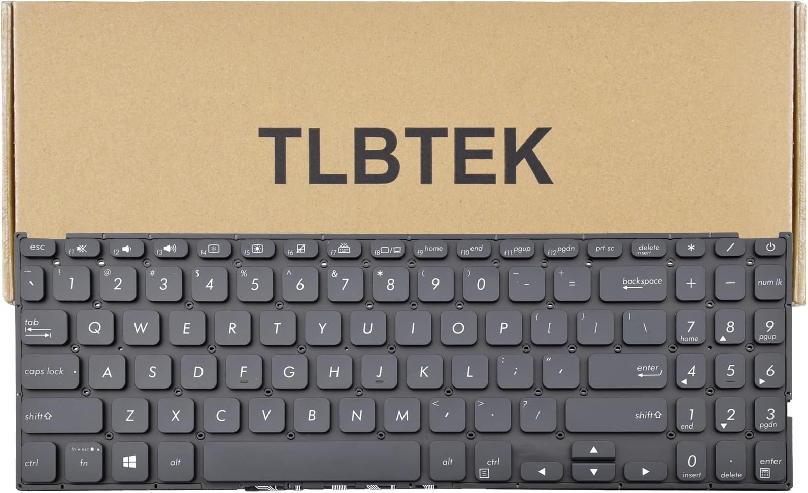 Backlight Laptop Keyboard Replacement Compatible with Asus Vivobook 15 F512 F512DA F512JA F512FA F512UA, Vivobook X512 X512FA X512DA X512JA X512UA Series Laptop