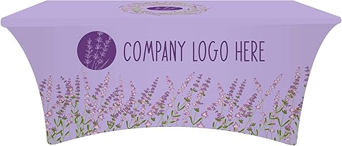 IQ LINENS Mantelcubierta de encargo del estiramiento del spandex de los 6FT para las exposiciones de los acontecimientos de las ferias comerciales