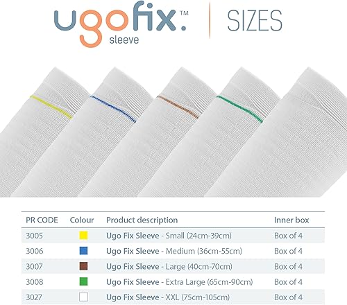 Miniatura 8 de Ugo Fix Sleeve (4)  Funda para catéter para pierna o catéter, mezclas de fibra fuertes y duraderas con costuras externas, lavable y reutilizable