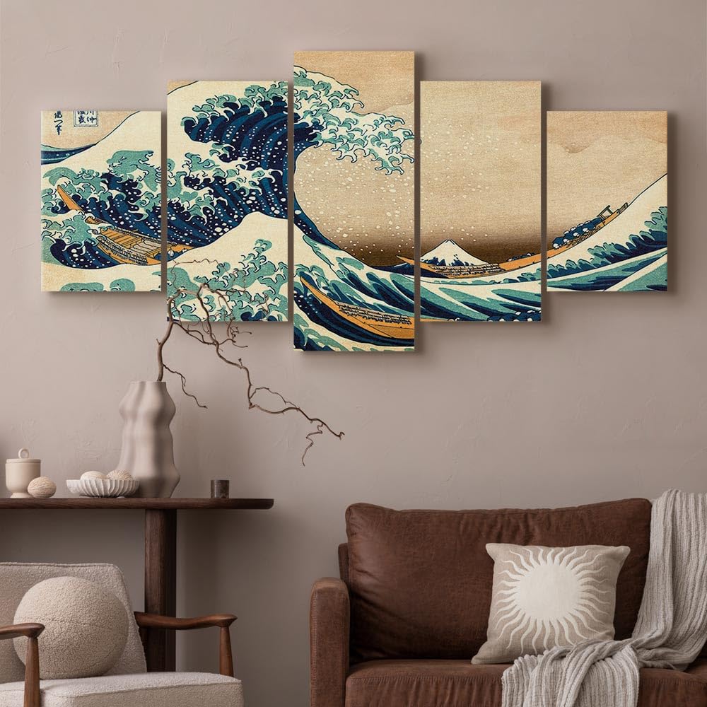 murando - Quadro Acustico 5 pezzi schiuma acustica Quadri Moderni Grandi - Camera da Letto Matrimoniale - Stampa su Tela - Pannelli Fonoassorbenti Decorativi - Fonoassorbente Acustiche