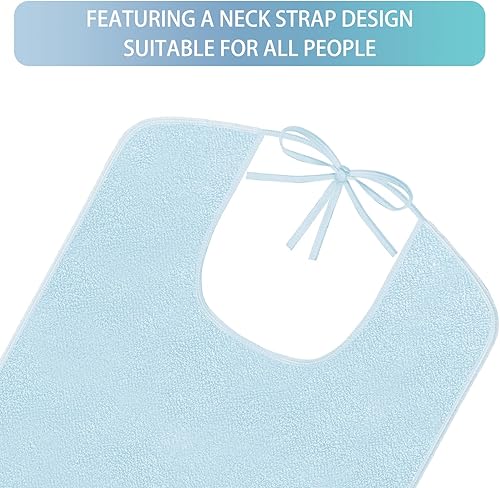 Miniatura 9 de 3 Pcs Adult Bibs for women, Waterproof Reusable Adult Bibs Adjustable Baberos para Adultos