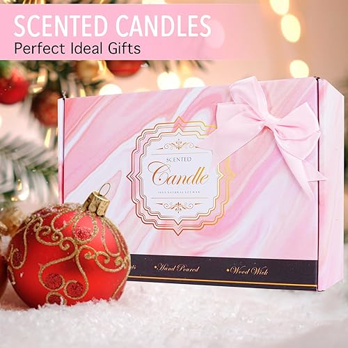 Miniatura 7 de Paquete de 6 velas perfumadas para el hogar, velas de aromaterapia de soja natural con aceites esenciales, velas de 3.5 onzas, regalo para mujeres