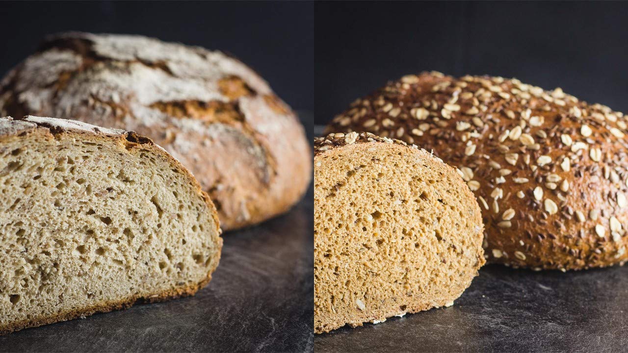 Vestakorn Bäckermeister Brot Auswahl, 6 Handwerksbrote - Sauerteigbrote mit 24 Stunden Teigruhe