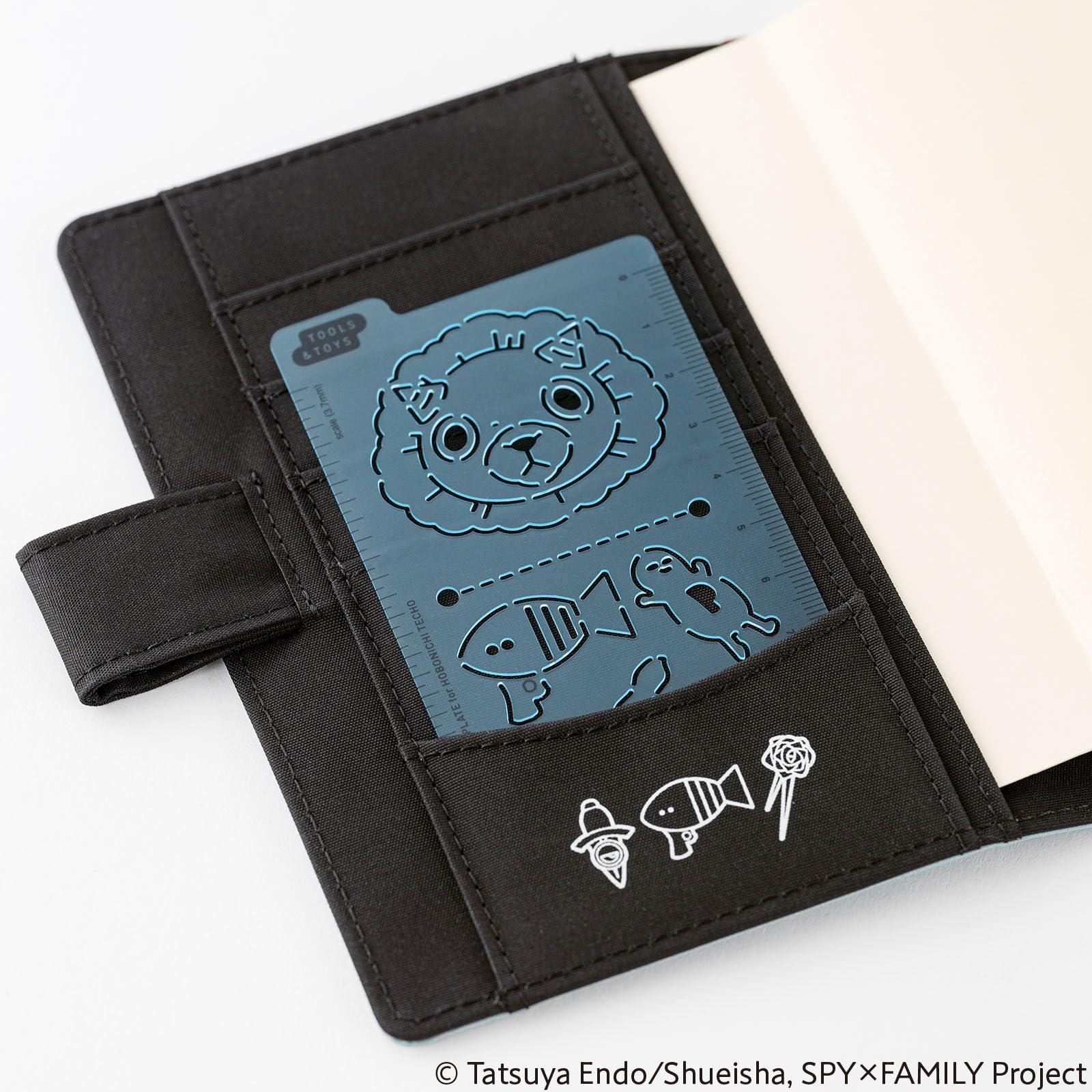 Hobonichi Techo Accessories SPY x FAMILY: Hobonichi Stencil - SPY x FAMILY, Grey, 120 x 63 x 0.5 mm - Image 4