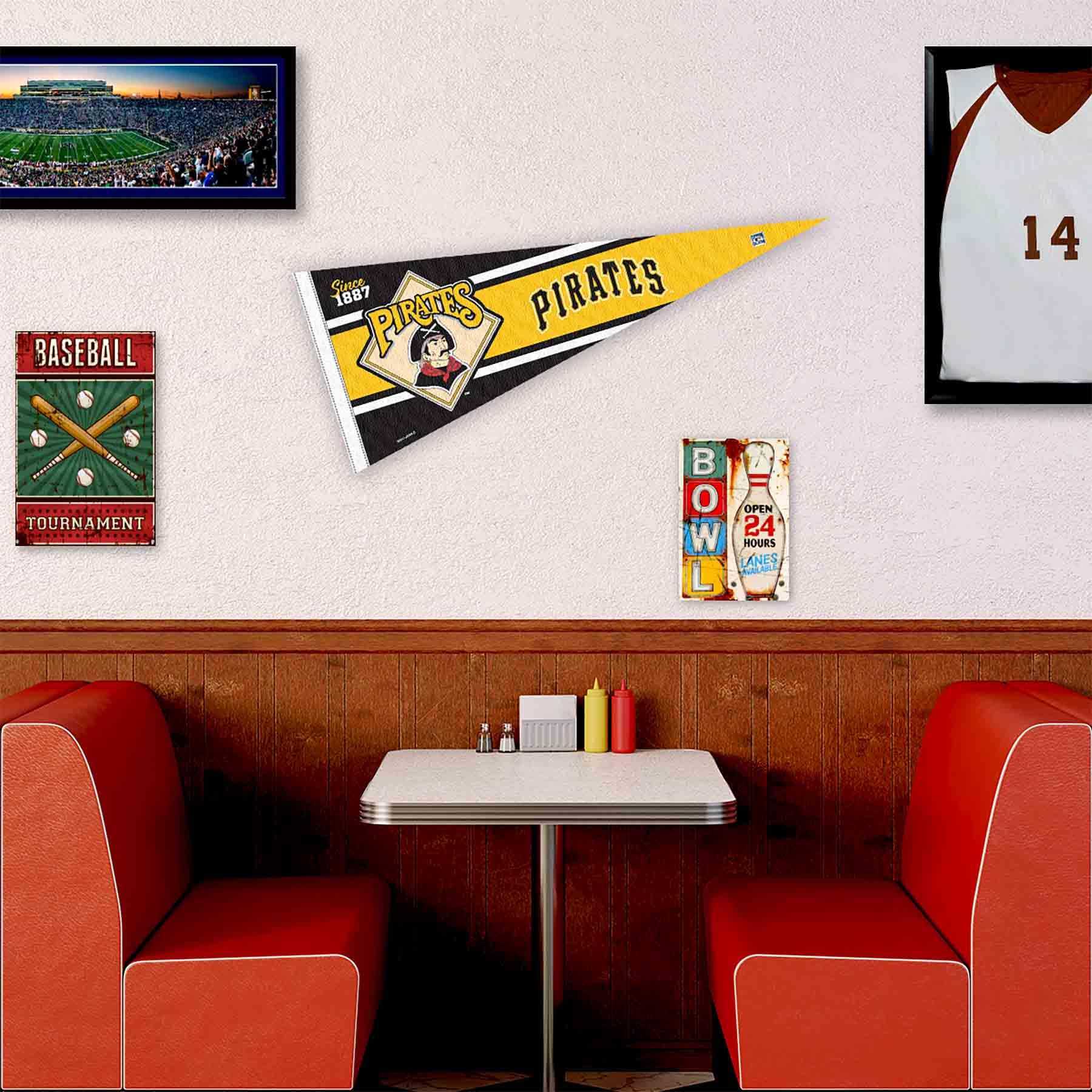 1950's Vntage Pttsburgh Prates bésbol Mn Pennant | Etsy