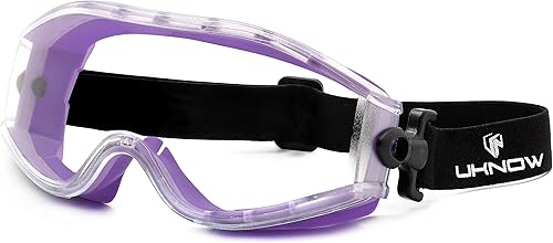 Miniatura 8 de UKNOW Gafas de seguridad para usar sobre gafas  Lente transparente antivaho  Protección ocular certificada ANSI Z87.1 para trabajo de laboratorio,