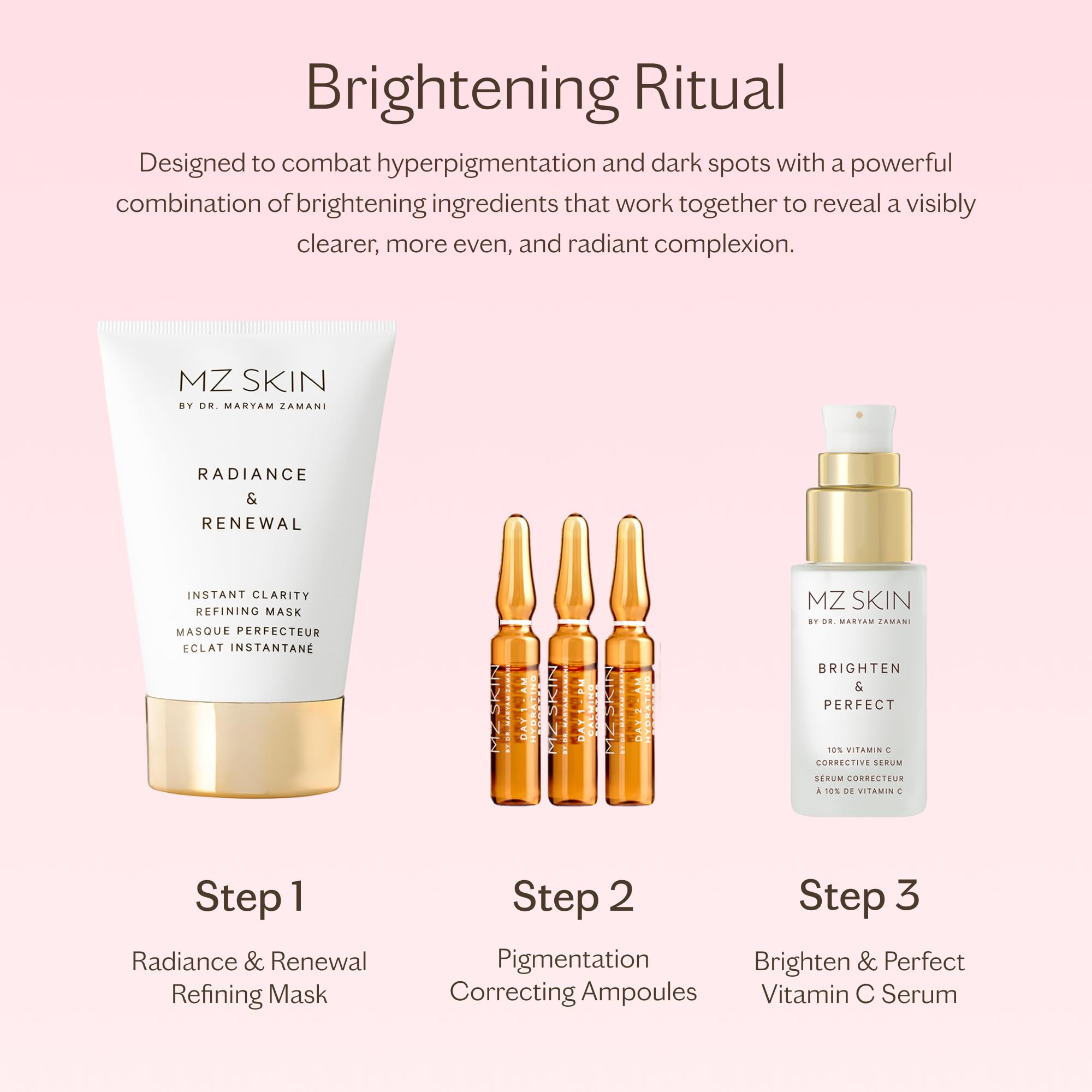 MZ Skin Brighten & Perfect 10% Vitamin C Corrective Serum 30ml