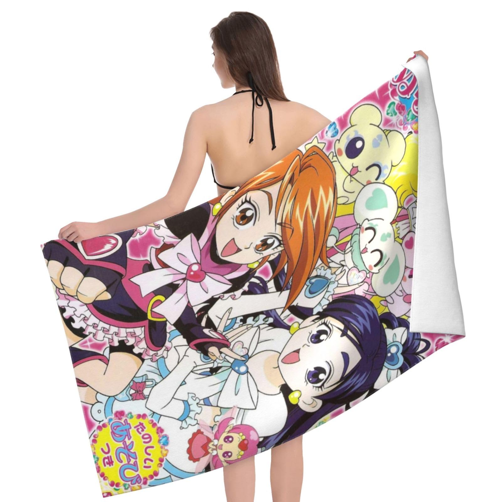 Amazon｜大判 バスタオル ふたりはプリキュア1 柔らかい 肌触り 多用途