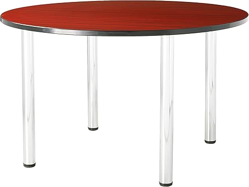 Miniatura 4 de Kee - Mesa redonda para sala de descanso de 48 pulgadas, color cerezanegro