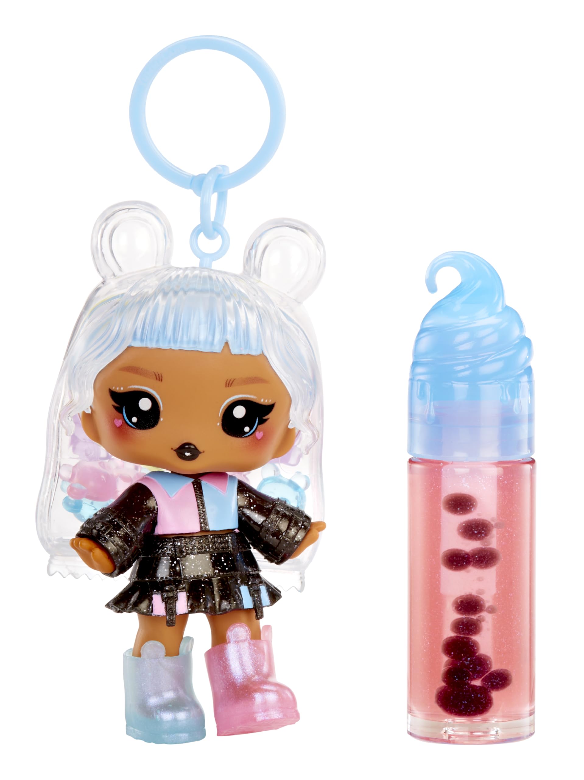 Yummiland Lip Gloss Doll: Sour Sweeties, Gabi Gummybear, Includes 1 Doll, DIY Lip Gloss + Removable Keychain, Cosmetic Play - Image 3