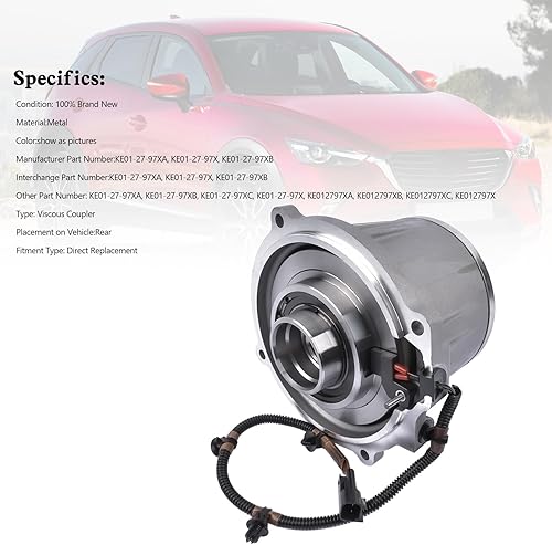 Miniatura 4 de Bruce & Shark Acoplador viscoso KE01-27-97X KE012797X apto para Mazda CX-3 CX-5 CX-9 2.0 2.5L 2013-2023 AWD