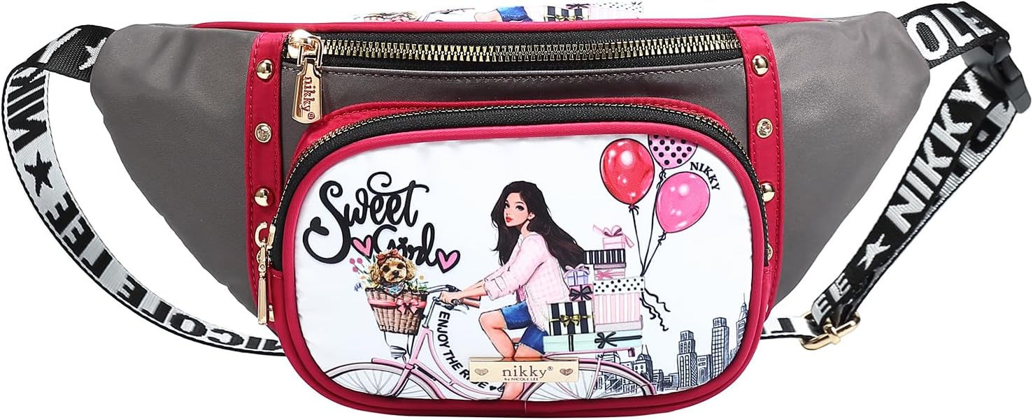 NIKKY BY NICOLE LEE Bag Fashion Fanny Pack, Sweet Girl, Nylon, Adjustable Strap