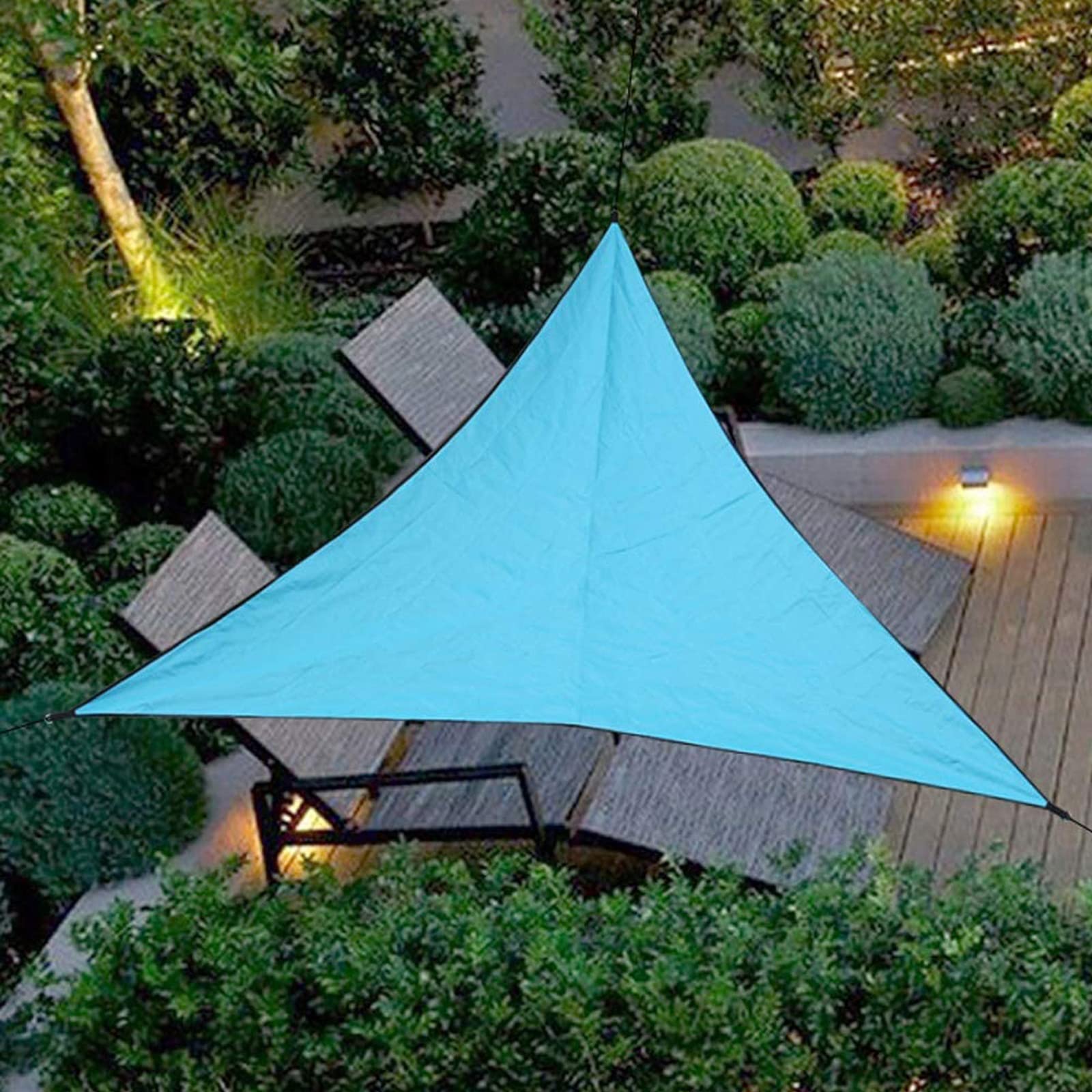 Sonnensegel 2x2x2 Meter Dreieckig,Sonnensegel Wasserdicht, 95% UV Schutz Atmungsaktiv Klein Dreieck Sonnenschutz, for Garten Balkon Und Terrasse, Beige, Mit Montagesatz Markisen (Color : Rice Yellow