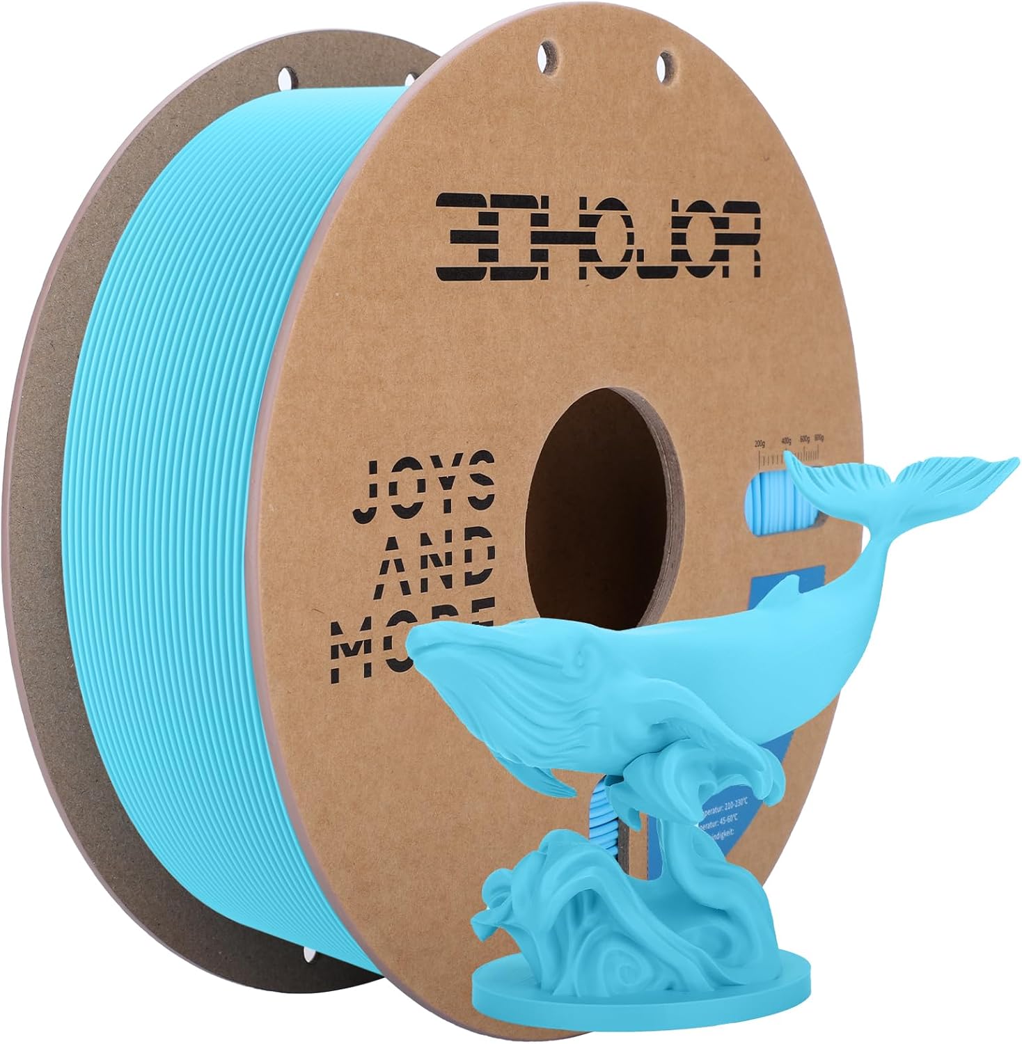 3DHoJor 3D Printing Filament Basic PLA Filament Bundle 1.75mm Cardboard Spool Dimensional Accuracy +/- 0.03 mm Fit Most 3D FDM Printer 1KG*2 spools-Green+Orange