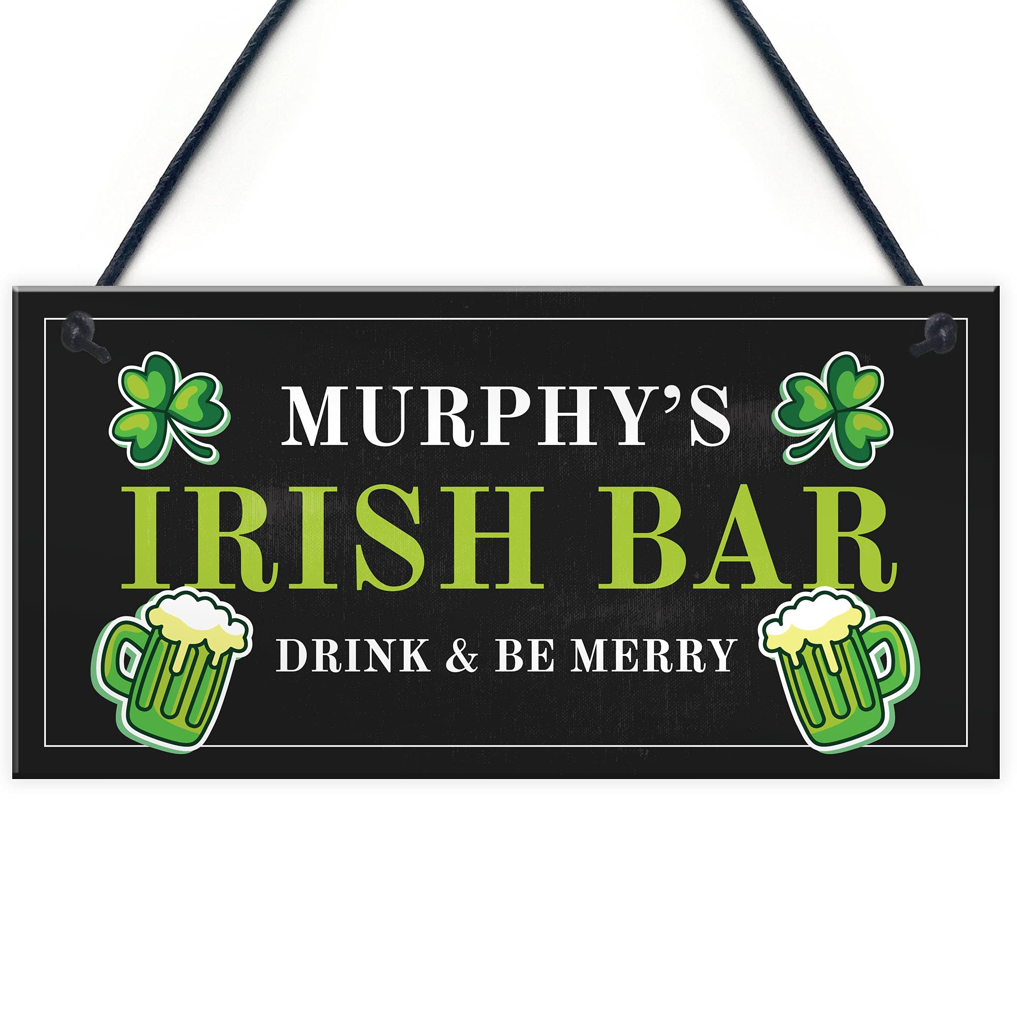 Personalised Irish Bar Sign Novelty Home Bar Man Cave Lockdown Bar Men Gift