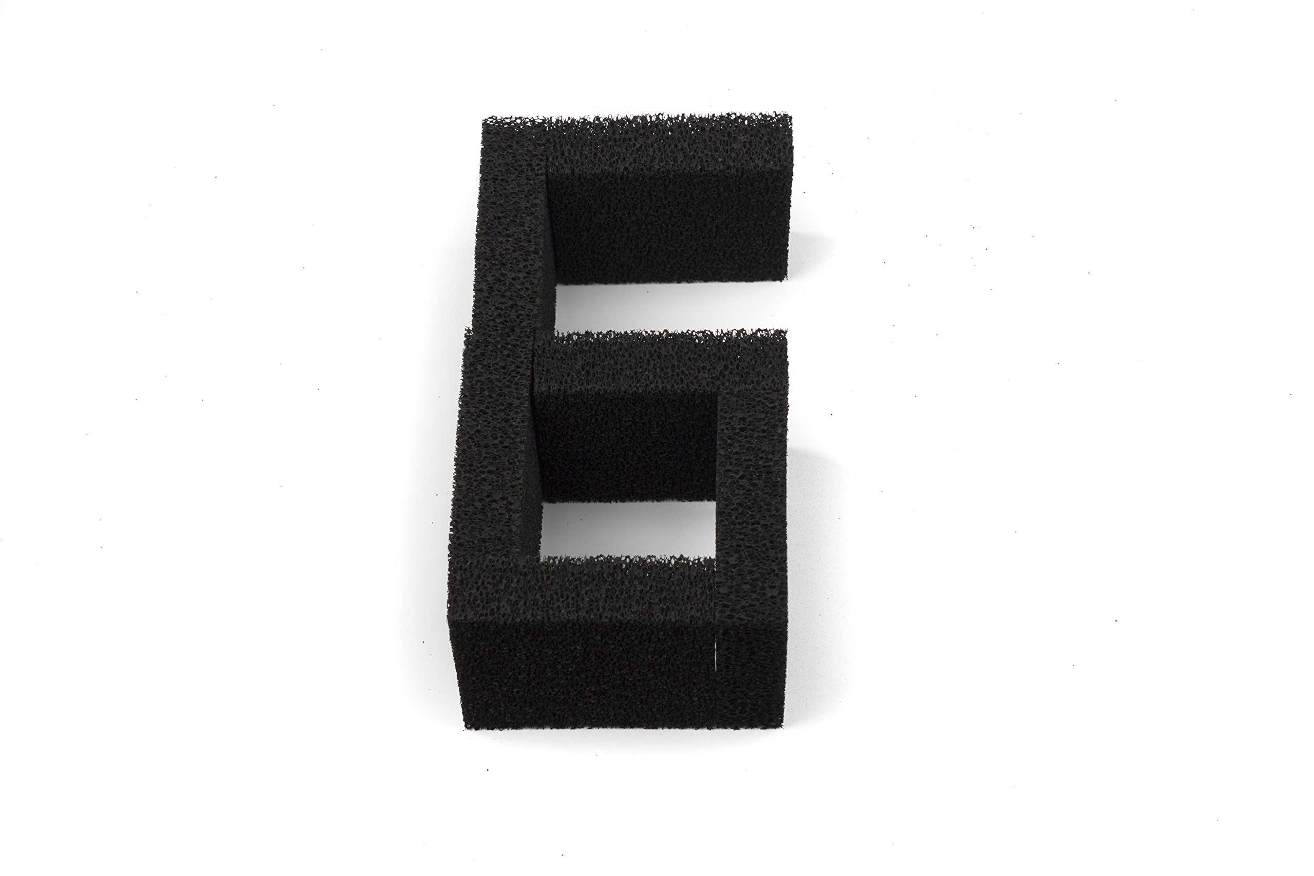 LTWHOME Compatible with Carbon Foam Filter Pads Fish Tank Media Juwel Compact/BioFlow 3.0 Filters/M(Pack of 6)