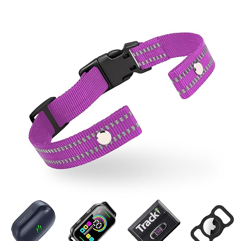 Cinta de Reposição Refletiva para Coleira Antilatido em Nylon Odokele Purple, 1 unidade