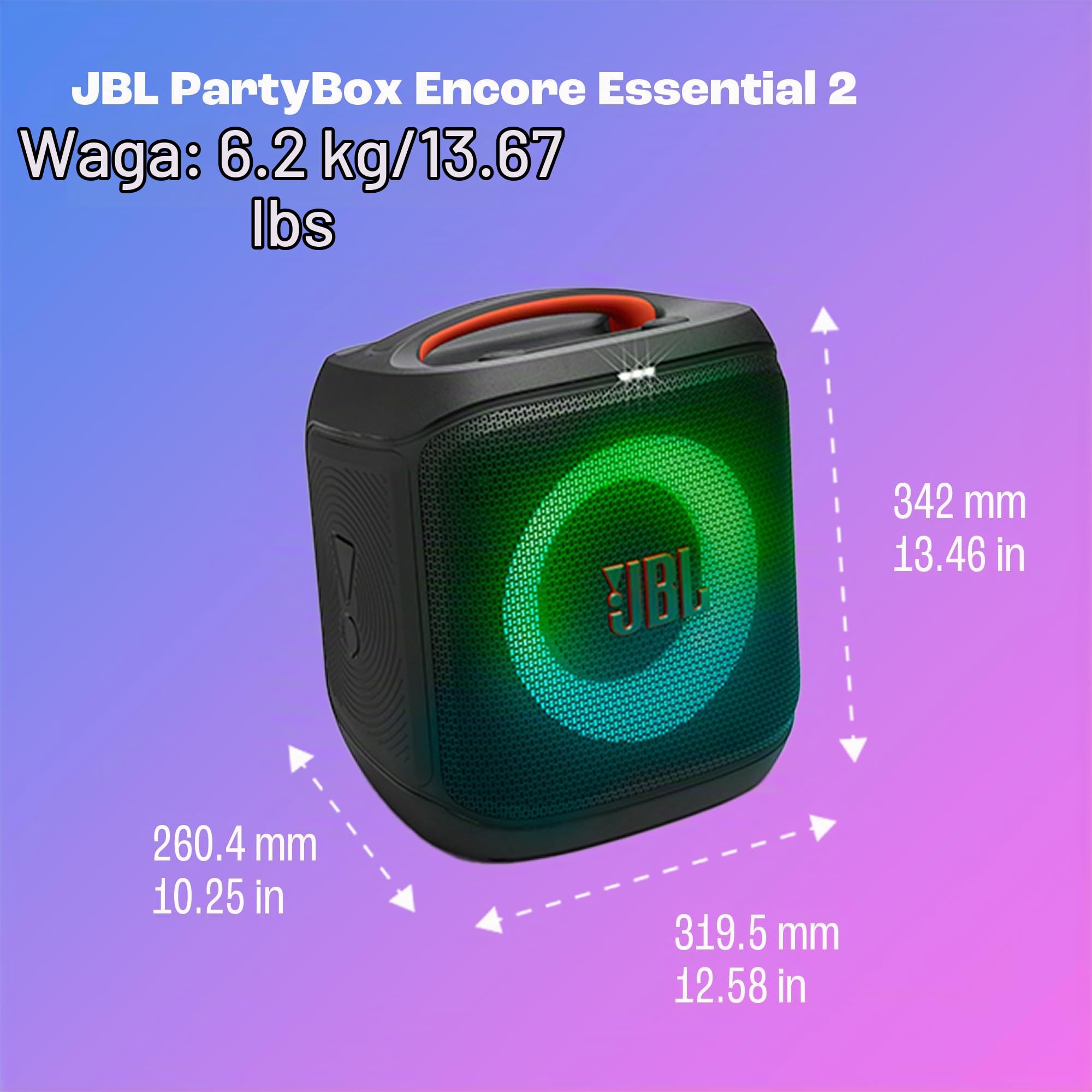 JBL PartyBox Encore Essential 2 przenośny głośnik, czarny