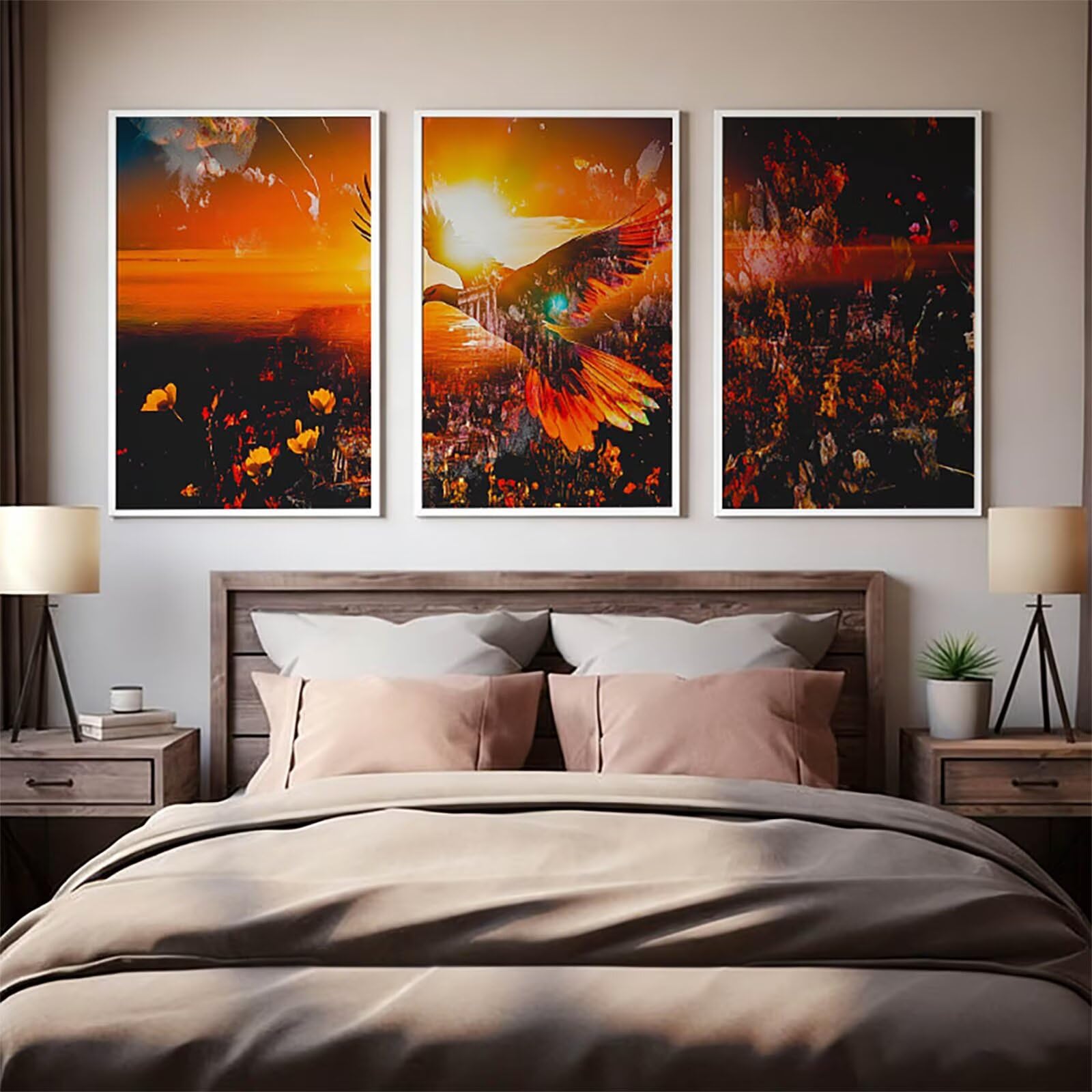 3 Pezzi Diamond Painting per Adulti Astratto 5D Diamond Painting Crystal Art Ricamo Quadrato Uccelli per Principianti Adulti, Arredamento per la Casa Decorazioni da Parete 50x75cm a-6278