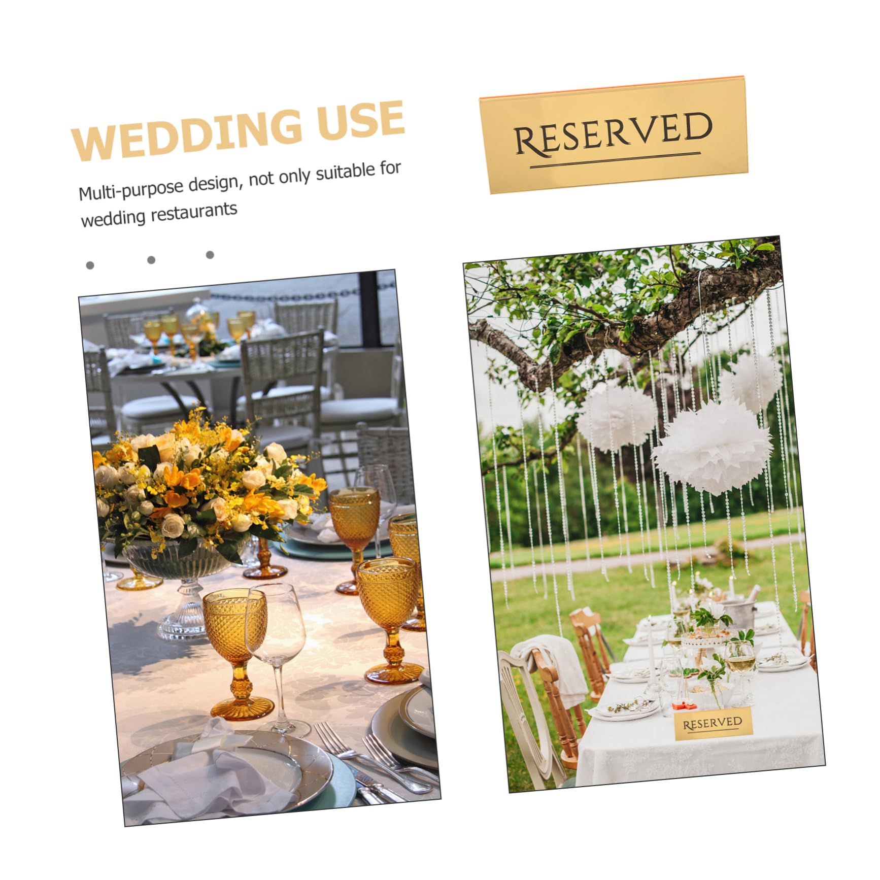 Yardwe 8 Piezas Tarjeta De Asiento Reservado Letrero De Asientos De Boda Letreros Reservados Para Boda Letreros De os os Tarjetas De Lugar Para Fiestas os