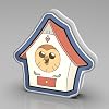 Allenjoy Owl Clock House Night Light Desk Lamp - Wall Mountable LED Lightbox Sign, Home Office Room Decor, Gifts for Girls Teens Kids Fans Daughter