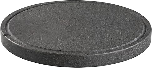 Lava Stone Plate – Etna Refractory for Electric & Gas Oven, Barbecue, Grill Pan for Pizza and Meat – Choice of Sizes, Round Shape (30 cm3)