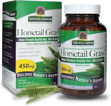 Natures Answer Horsetail Herb Capsules 90 Count | Hair, Skin, Nails Support | Promotes Urinary Tract Health | Strengthen Joints Pack of 1