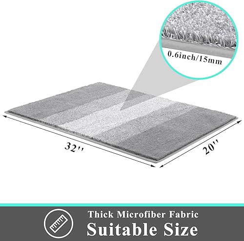 Miniatura 131 de Vaukki Tapete para puerta de entrada, antideslizante, absorbente, atrapador de lodo, tapete para el interior, tapete lavable para puerta de entrada