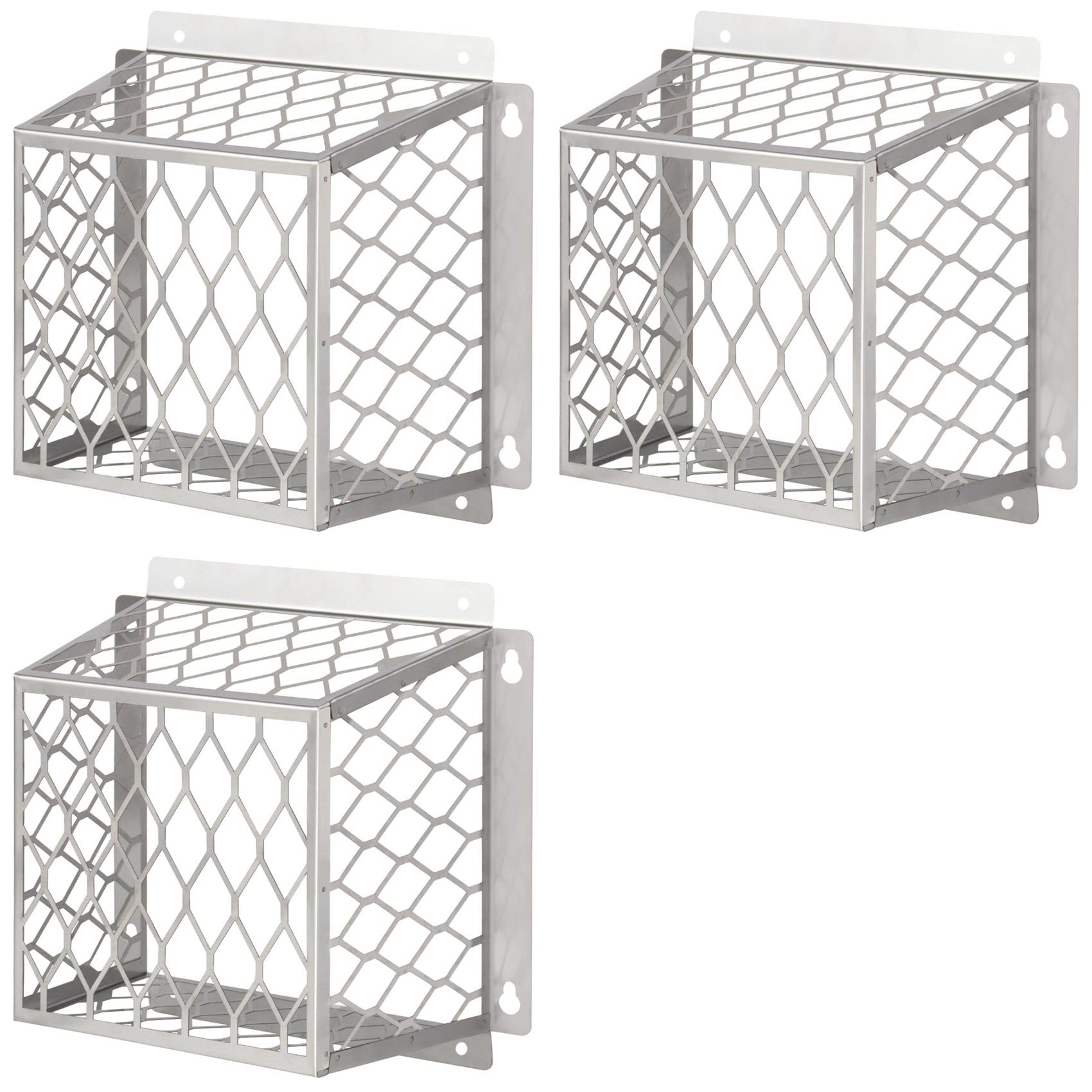 Aundhegrtt 3X Dryer Exhaust Guard Vent Cover,Dryer Vent Bird Guard for 3 to 4 Inch Fan Cover, Stainless Steel Ventilation Bird Cage