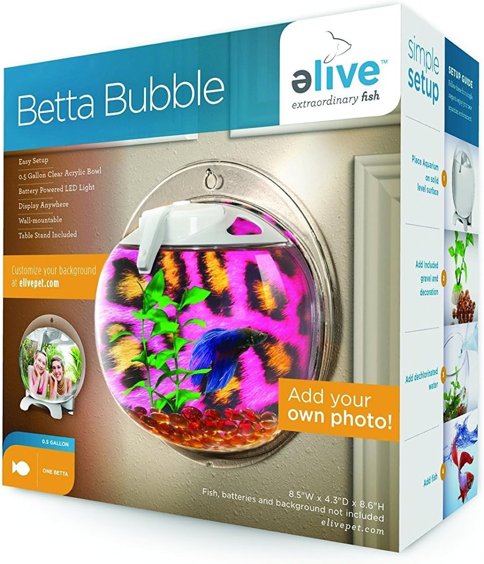 Elive 034111 Betta Bubble with Led Light White, 5 Gallon