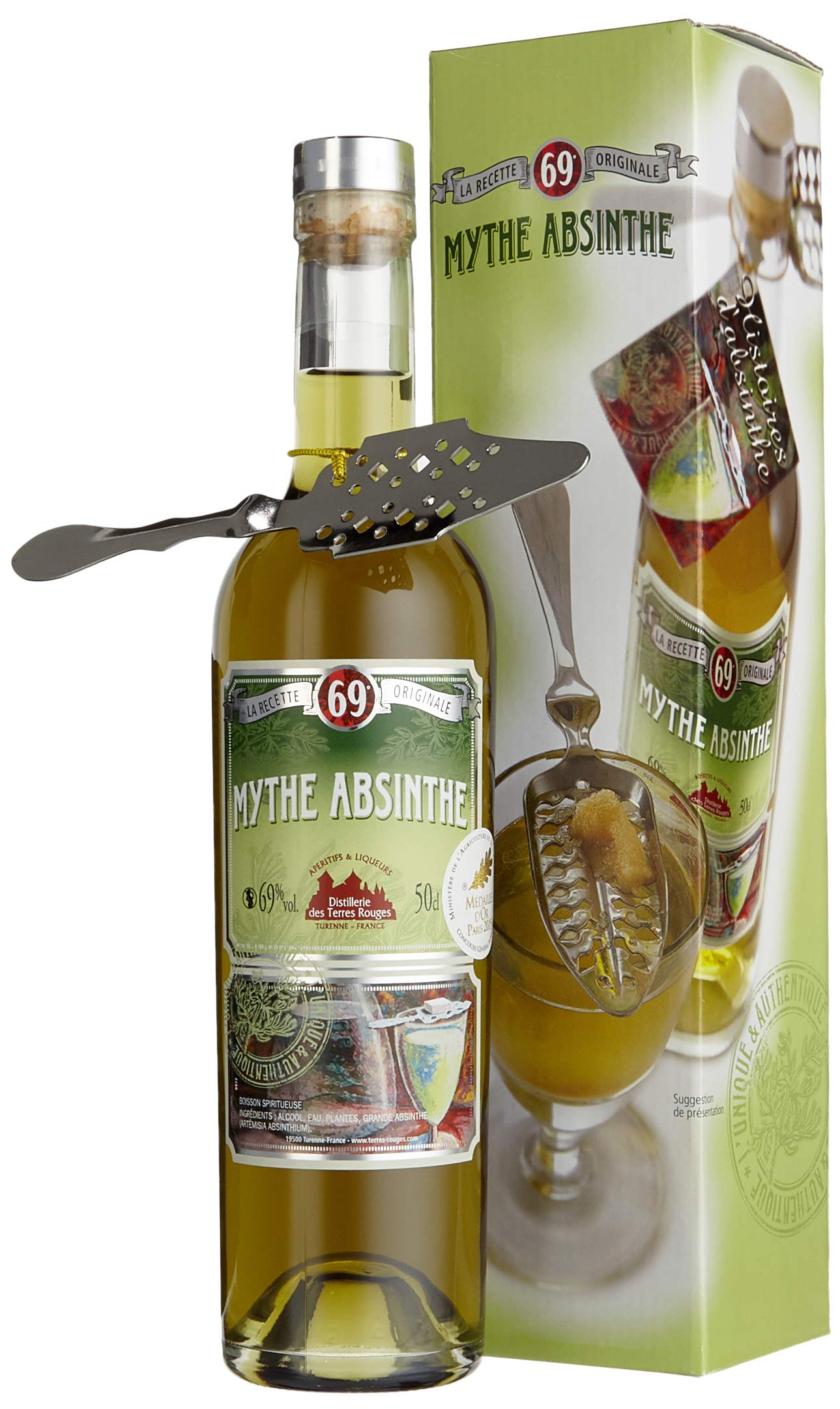 Mythe Absinthe I La Recette 69 Originale I 500 ml Flasche I 69% Volume