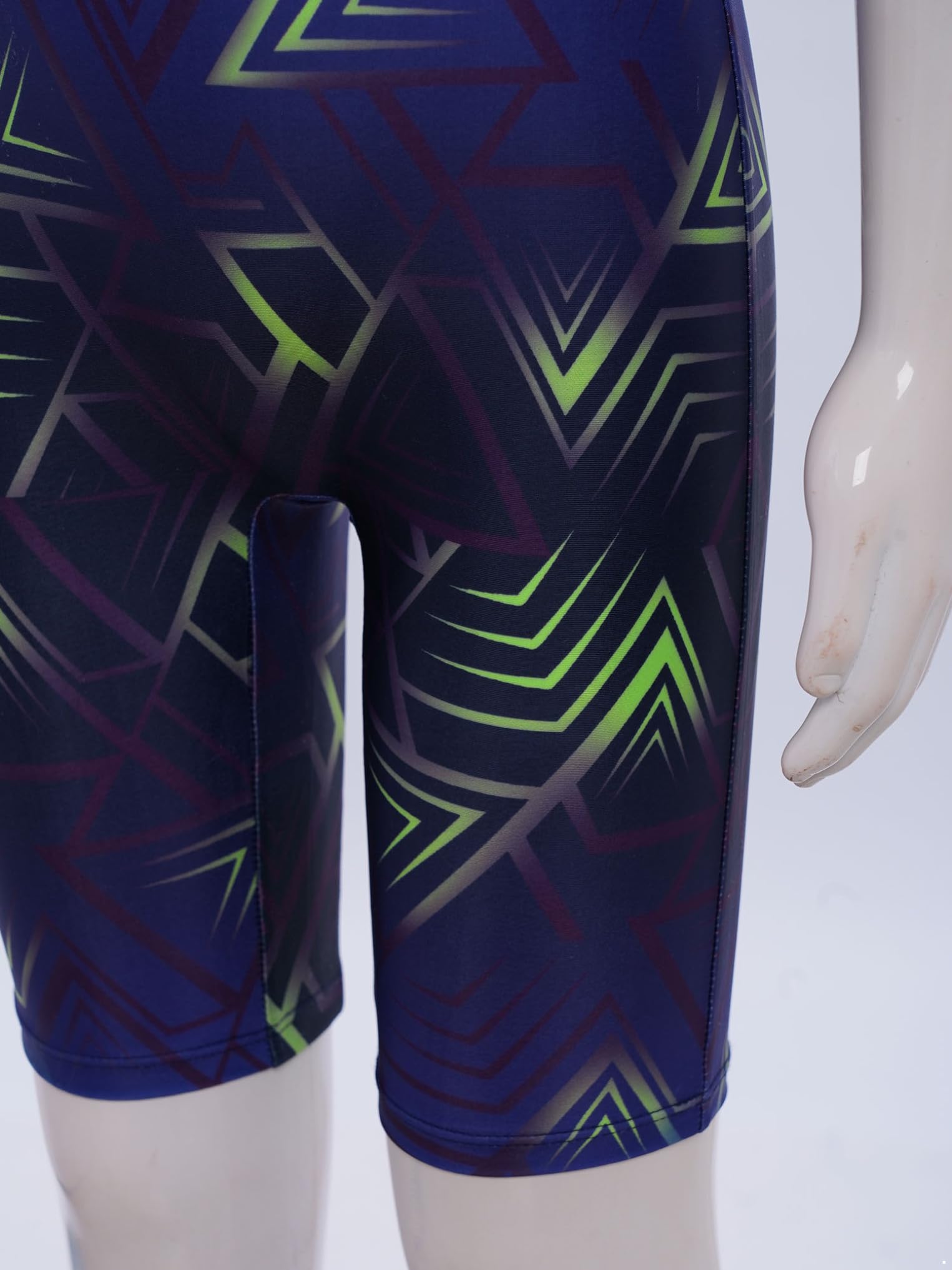 Kaerm Traje de triatlón para niños y jóvenes, para bicicleta de carretera, sin mangas, mono deportivo, con estampado geométrico, ropa deportiva