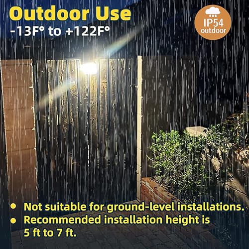 Miniatura 5 de Paquete de luz LED de pared para porche con fotocélula 1000LM AC12060HZ IP54 impermeable del atardecer al amanecer, accesorio de iluminación al aire